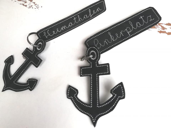 Ankerplatz Schlüsselanhänger - ITH-Stickdatei